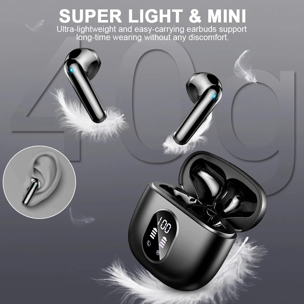 PulsePods™ Wireless Earbuds with LED Display