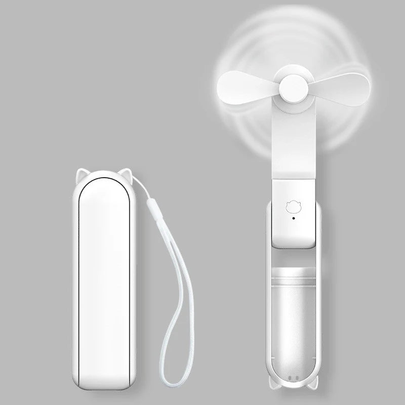 Portable USB Mini Fan – Rechargeable & Foldable