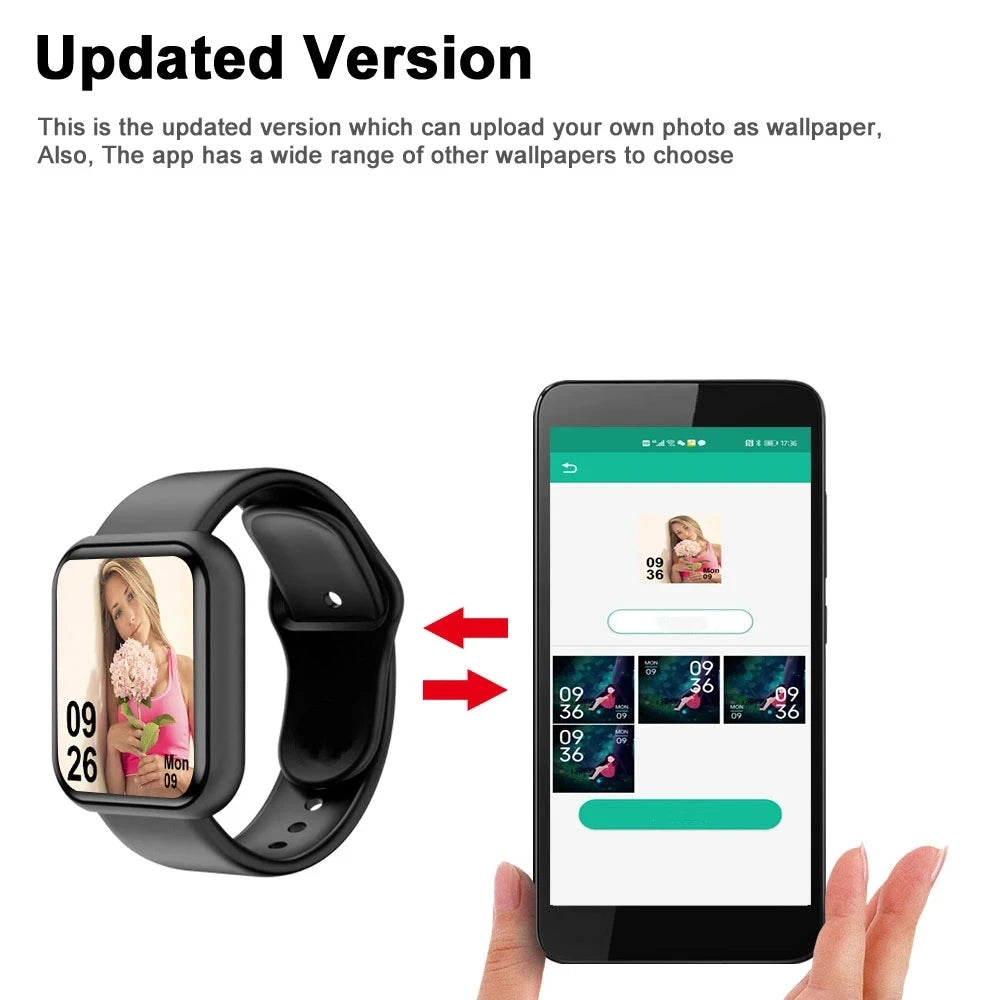 SmartFit™ Bluetooth Fitness Watch – Heart Rate, Sleep & Activity Tracker