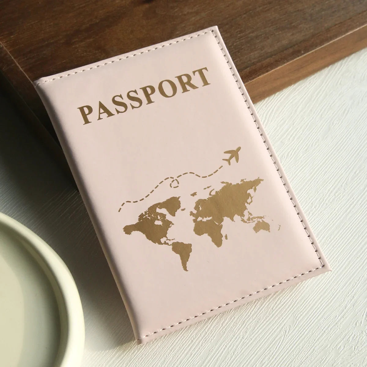 Passport Holder – Slim Travel Cover with World Map Design