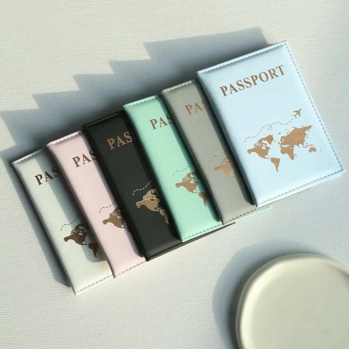 Passport Holder – Slim Travel Cover with World Map Design
