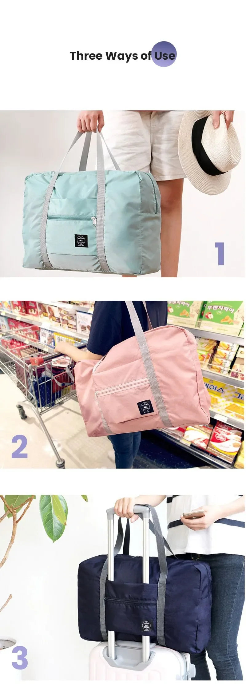 AirFold Travel Bag – Lightweight & Expandable 15L