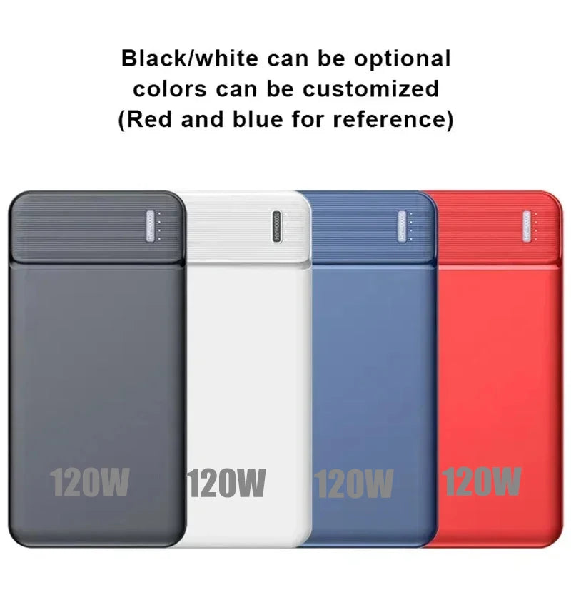 50000mAh Power Bank – 120W Super Fast Charging Portable Battery